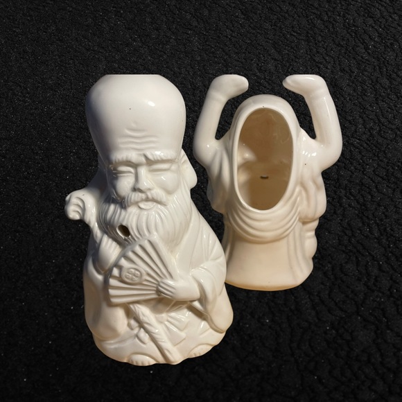 SET OF CERAMIC INCENSE HOLDERS JUROJIN & BUDDAH - Picture 5 of 5